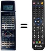 Comandos à distância equivalente Sanyo VHR-D5670 I