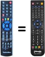 Comandos à distância equivalente Technisat DIGIBOXX T4