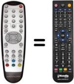 Comandos à distância equivalente MEDIACOM M-DTRSLIM