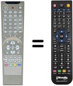 Comandos à distância equivalente Irradio XP 4255 W