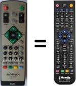 Comandos à distância equivalente Sunstech DTB-2200