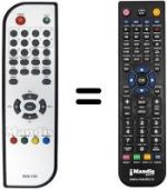 Comandos à distância equivalente Sansui DVB 01