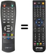 Comandos à distância equivalente Ctc DVB-T 818
