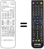 Comandos à distância equivalente Crown DVR 7375 D