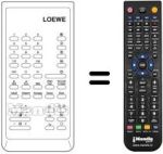 Comandos à distância equivalente FB 50 VCR / VT
