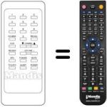 Comandos à distância equivalente LG CMT 9842