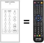 Comandos à distância equivalente GALAXY 24