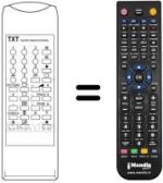 Comandos à distância equivalente Supertech CTV 5501 TXT