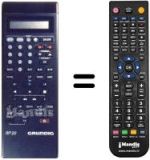 Comandos à distância equivalente Grundig GV-211