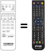 Comandos à distância equivalente Thomson 63 MP 45 F
