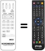 Comandos à distância equivalente NordMende GALAXY 36 XP
