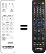 Comandos à distância equivalente IMC 62