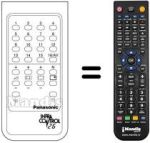 Comandos à distância equivalente INFRA CONTROL 26