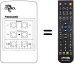 Comandos à distância equivalente INFRA CONTROL 6