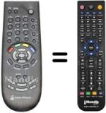 Comandos à distância equivalente Thomson IP 921