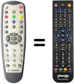 Comandos à distância equivalente Sagem ITD 61 (ver. 2)