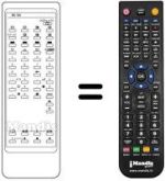 Comandos à distância equivalente JXHD