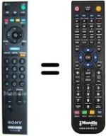 Comandos à distância equivalente Sony KDL-26 P3000 E