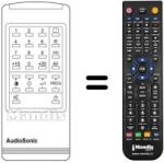Comandos à distância equivalente Audiosonic KT 8451