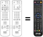 Comandos à distância equivalente Sony KV-32 FC60
