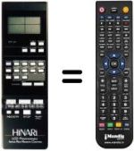 Comandos à distância equivalente LCD PROGRAMMABLE