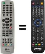 Comandos à distância equivalente LG KE 21 P 34T