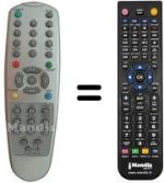 Comandos à distância equivalente LG 6710V00061M