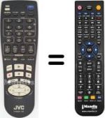 Comandos à distância equivalente JVC HR-J713