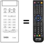 Comandos à distância equivalente Saba TELECOMMANDER P 42 SC 42