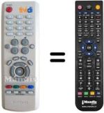 Comandos à distância equivalente Samsung DCB B360 G