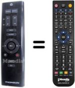 Comandos à distância equivalente Thomson MIC 200