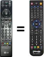 Comandos à distância equivalente LG 42 PG 2000