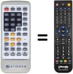 Comandos à distância equivalente STOREX MPIX 351