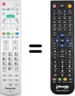 Comandos à distância equivalente Panasonic TX-L55DT60E