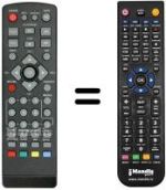 Comandos à distância equivalente MPMAN DVB-T 3500