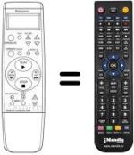 Comandos à distância equivalente Panasonic NV-SD35