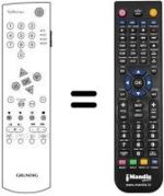 Comandos à distância equivalente Grundig PLANATRON 2 PW 110-520 / 9