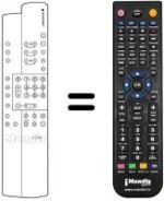 Comandos à distância equivalente Blaupunkt PS 55-21 VT