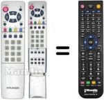 Comandos à distância equivalente ALL TEL LCD 020