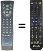 Comandos à distância equivalente Daewoo LCD 20 ORTV
