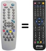 Comandos à distância equivalente Reflex CTV 2197 (100 CHANNELS)