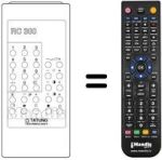 Comandos à distância equivalente RC 300