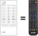 Comandos à distância equivalente RC 300
