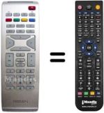 Comandos à distância equivalente Philips 20 PF 5121