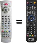 Comandos à distância equivalente Amstrad 32 RF DVD 16:9