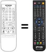 Comandos à distância equivalente Hitachi VT-FX760E