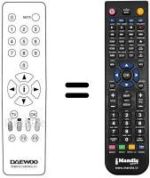 Comandos à distância equivalente REMOTE CONTROL 211