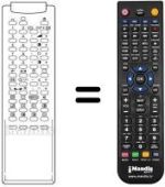 Comandos à distância equivalente RM 113 (51 KEY)