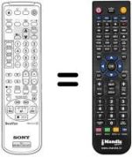 Comandos à distância equivalente Sony KV-14 V5B