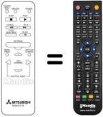 Comandos à distância equivalente RM 531521-57404
